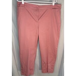 Talbots Perfect Crop Pink Pants Size 16P